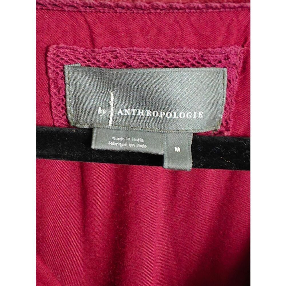 Anthropologie Velvet Maxi Dress in Burgundy Plum - Picture 8 of 11